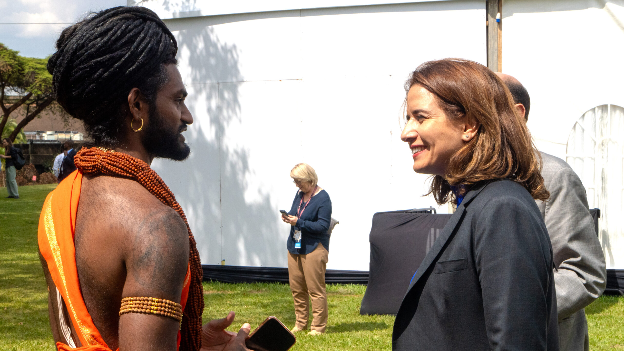 Gurukul delegate with the President of the UN Environment Assembly