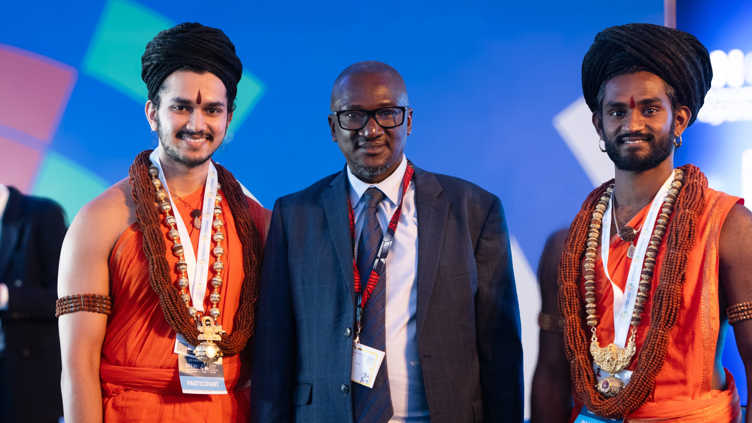 Gurukul delegates with the Minister of Green Economy of Zambia at UNEA-6